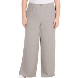 Hilary Radley Women's Wide Leg Crinkle Pants